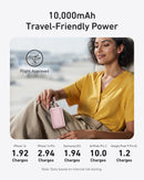 Anker Zolo Power Bank (10K, 30W) with a 5.4-inch (13.7 cm) built-in USB-C cable.