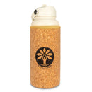 Cream Cork Sleeve Bottle with Flip Straw Lid | 32oz by Yoloha Yoga