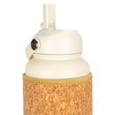 Cream Cork Sleeve Bottle with Flip Straw Lid | 32oz by Yoloha Yoga