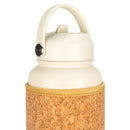 Cream Cork Sleeve Bottle with Flip Straw Lid | 32oz by Yoloha Yoga