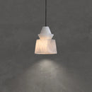 White Alabaster Pendant Light