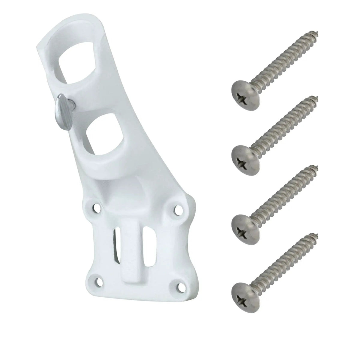 Aluminum 1" Flagpole Bracket - White, photo 2 of 4