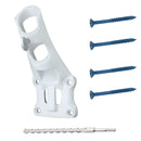 Aluminum 1" Flagpole Bracket - White by Flagman of America