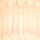 White Glass Tube Murano Ceiling Lamp