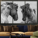 White Horses Wall Art Canvas Print by MyGreatCanvas | Canvas Wall Art Prints | Photo Prints & Wall Decor