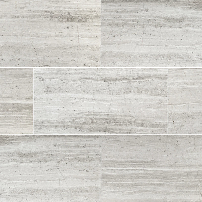MSI White Oak Honed Marble Wall and Floor Tile 18"x36"