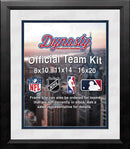 MLB Baseball Photo Picture Frame Kit - Detroit Tigers (White Matting, Navy Trim) by Dynasty Sports & Framing