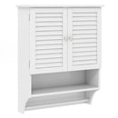 2-Doors Bathroom Wall-Mounted Medicine Cabinet with Towel Bar by LJGDeals