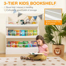 3-Tier Bookshelf with 2 Anti-Tipping Kits for Books and Magazines by LJGDeals