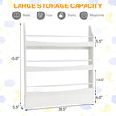 3-Tier Bookshelf with 2 Anti-Tipping Kits for Books and Magazines by LJGDeals