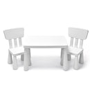 Outdoor Wooden Kids Picnic Table with Removable Umbrella and Cushions