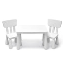Outdoor Wooden Kids Picnic Table with Removable Umbrella and Cushions by LJGDeals