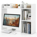 3-Tier Multipurpose Desk Bookshelf with 4 Shelves-Brown by DirectDeals