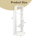 5 Tiers 4-Cube Narrow Bookshelf with 4 Anti-Tipping Kits by LJGDeals