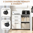 3-Drawer Mobile Lateral File Cabinet Printer Stand by LJGDeals