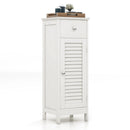 Woodern Bathroom Floor Storage Cabinet with Drawer and Shutter Door by LJGDeals