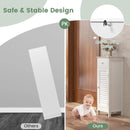 Woodern Bathroom Floor Storage Cabinet with Drawer and Shutter Door by LJGDeals
