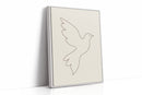 Minimalist Dove Line Art Print