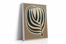 Earthy Elegance - Minimalist Leaf Canvas Art