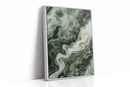 "Emerald Dreams" - Abstract Green Marble Art Print