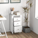 3-Drawer Freestanding Bathroom Storage Cabinet with Anti-toppling Device-White by LJGDeals