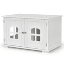 Large Wooden Cat Litter Box Enclosure Hidden Cat Washroom with Divider by LJGDeals