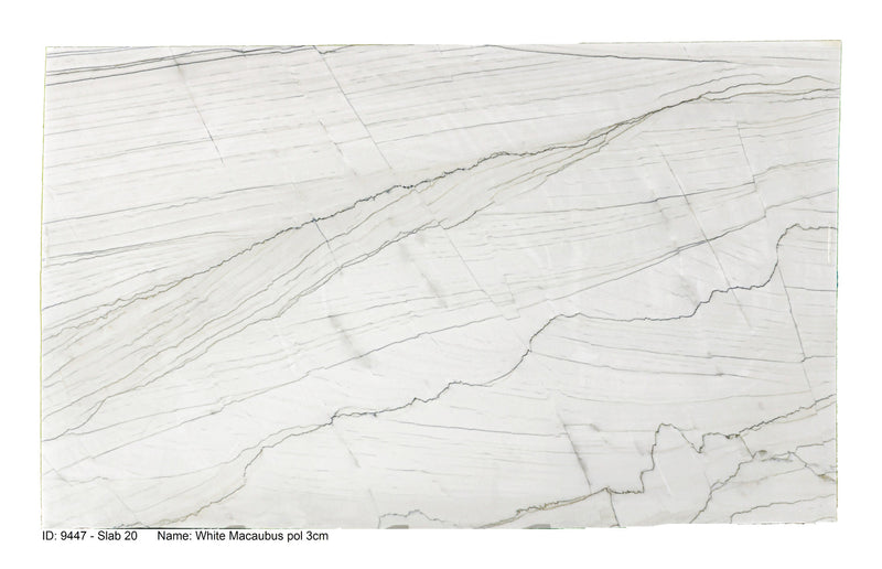 White Macaubas Veincut Quartzite