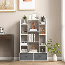 12-Tier Open-Back Freestanding Bookshelf with Drawer by LJGDeals