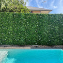 White Oasis Artificial Vertical Garden Green Wall Panel 40×40in 11 SQ FT – UV Resistant – Commercial Grade by Designer Plants USA