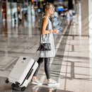 20 Inch Carry-on Luggage PC Hardside Suitcase TSA Lock with Front Pocket and USB Port by LJGDeals