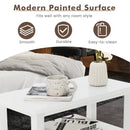Set of 2 End Table Wooden with 2 Drawer & Shelf Bedside Table by DirectDeals