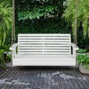 2-Person Wooden Porch Swing with Hanging Chains for Garden Yard by LJGDeals