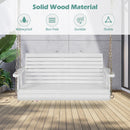 2-Person Wooden Porch Swing with Hanging Chains for Garden Yard by LJGDeals