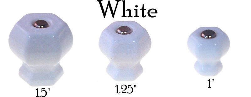 Glass Knob, Hex-Shaped