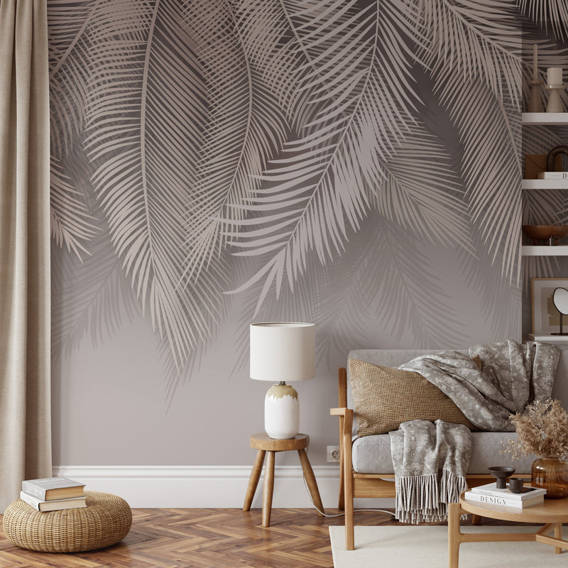 Hanging Palm Leaves Wallpaper Mural