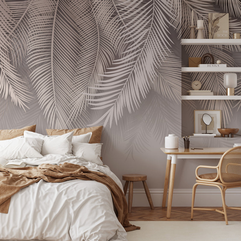 Hanging Palm Leaves Wallpaper Mural