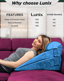 Cover Set Only for LX8 2 Layers, Ocean Blue, Pillows and Foam not Included