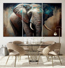 Wild Elephant Wall Art Canvas Print by MyGreatCanvas | Canvas Wall Art Prints | Photo Prints & Wall Decor