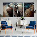 Wild Elephant Wall Art Canvas Print by MyGreatCanvas | Canvas Wall Art Prints | Photo Prints & Wall Decor