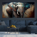 Wild Elephant Wall Art Canvas Print by MyGreatCanvas | Canvas Wall Art Prints | Photo Prints & Wall Decor