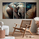 Wild Elephant Wall Art Canvas Print by MyGreatCanvas | Canvas Wall Art Prints | Photo Prints & Wall Decor