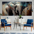 Wild Elephant Wall Art Canvas Print by MyGreatCanvas | Canvas Wall Art Prints | Photo Prints & Wall Decor