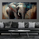 Wild Elephant Wall Art Canvas Print by MyGreatCanvas | Canvas Wall Art Prints | Photo Prints & Wall Decor