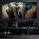 Wild Elephant Wall Art Canvas Print by MyGreatCanvas | Canvas Wall Art Prints | Photo Prints & Wall Decor