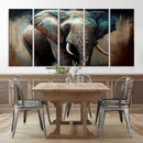Wild Elephant Wall Art Canvas Print by MyGreatCanvas | Canvas Wall Art Prints | Photo Prints & Wall Decor