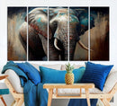 Wild Elephant Wall Art Canvas Print by MyGreatCanvas | Canvas Wall Art Prints | Photo Prints & Wall Decor