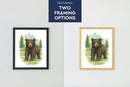 Wild Beasts Art Print, Framed (12" x 16")