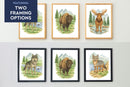 Wild Beasts Art Print, Framed (12" x 16")