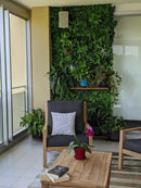 Wild Tropics Artificial Vertical Garden Green Wall Panel 40×40in 11 SQ FT – UV Resistant – Commercial Grade