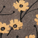 Wild Flowers - Gray Coir Doormat
